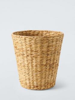John Lewis Bulrush Waste Paper Bin, Natural, 