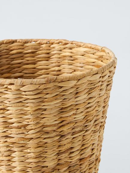 John Lewis Bulrush Waste Paper Bin, Natural - view 2, 
