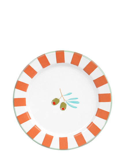 Talking Tables Bon Appetit Olive Enamel Plate, 20cm, Multi, Multi