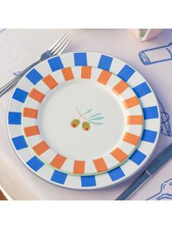 Talking Tables Bon Appetit Olive Enamel Plate, 20cm, Multi - view 2, Multi