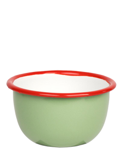 Talking Tables Bon Appetit Olive Enamel Bowl, 10cm, Green, Multi