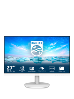 Philips 271V8AW Full HD Wide View Monitor, 27”, White