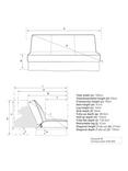 John Lewis Harmony Sofa Bed, Soft Weave Clay