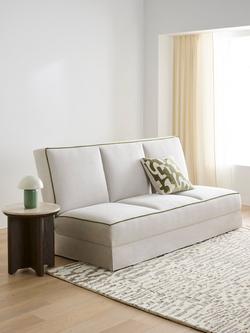 John Lewis Harmony Sofa Bed, Soft Weave Clay - view 2, Soft Weave Clay
