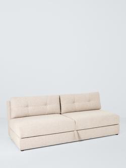 John Lewis Snooze 3 Seater Sofa Bed, Textured Latte