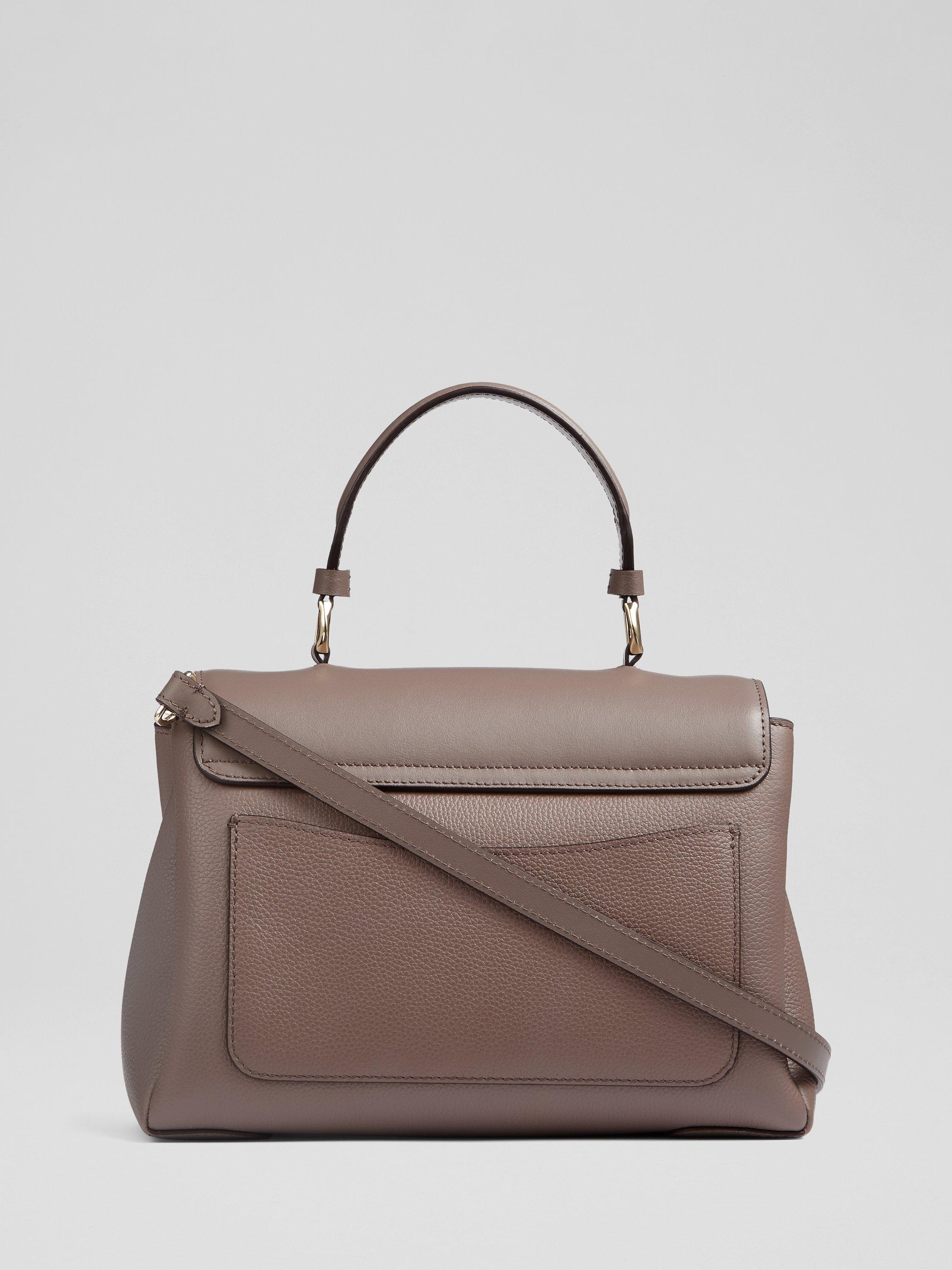 Product image 2 of 4, which shows L.K.Bennett Darcie Leather Shoulder Bag, Taupe