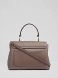 L.K.Bennett Darcie Leather Shoulder Bag, Taupe