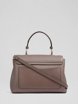 L.K.Bennett Darcie Leather Shoulder Bag - view 2, Taupe