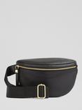 L.K.Bennett Rosie Leather Shoulder Bag, Black