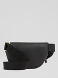 L.K.Bennett Rosie Leather Shoulder Bag, Black