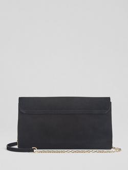 L.K.Bennett Aria Leather Cluch Bag, Black - view 2, Bla-black