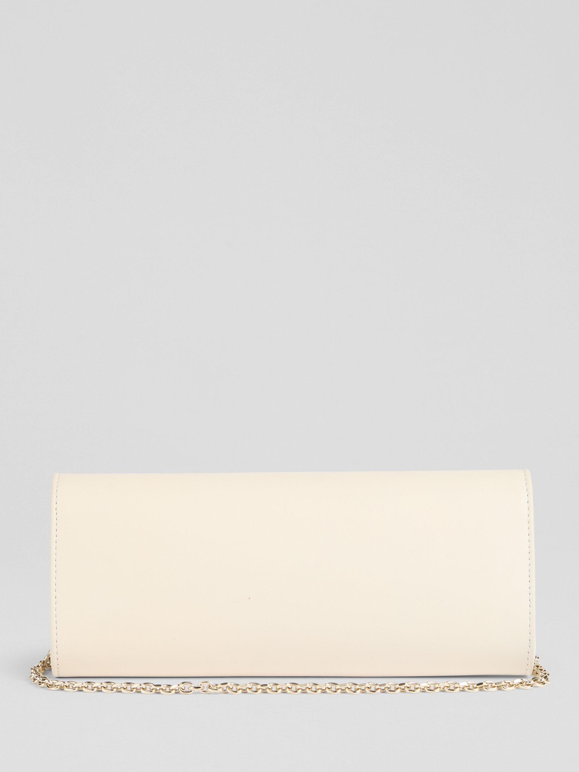 Product image 2 of 3, which shows L.K.Bennett Daisy Leather Clutch Bag, Cream