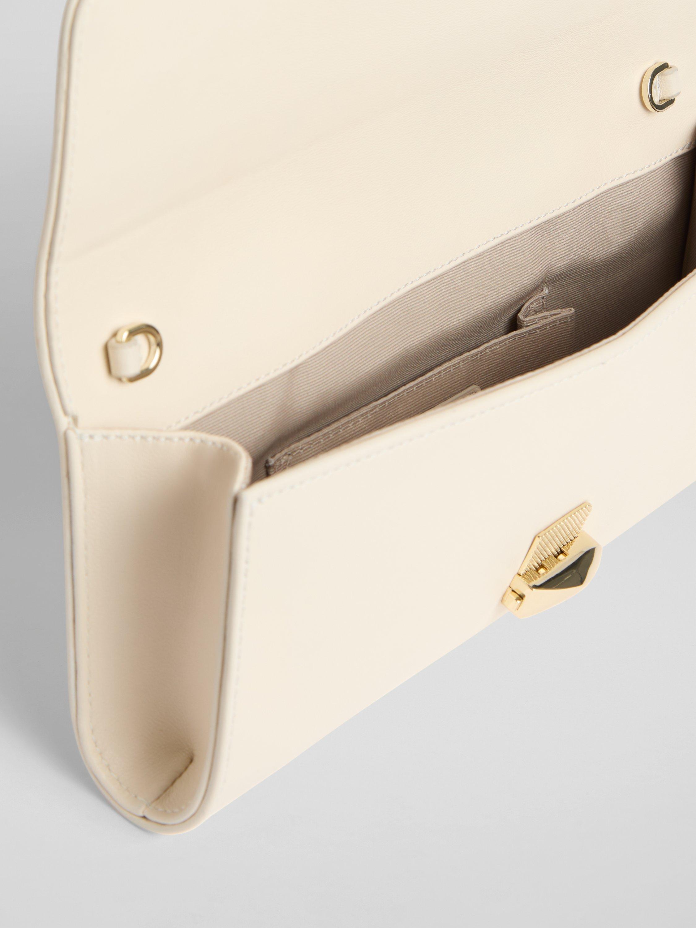 Product image 3 of 3, which shows L.K.Bennett Daisy Leather Clutch Bag, Cream