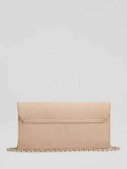 L.K.Bennett Florence Suede Clutch Bag, Trench - view 2, Trench