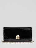L.K.Bennett Florence Leather Clutch Bag, Black