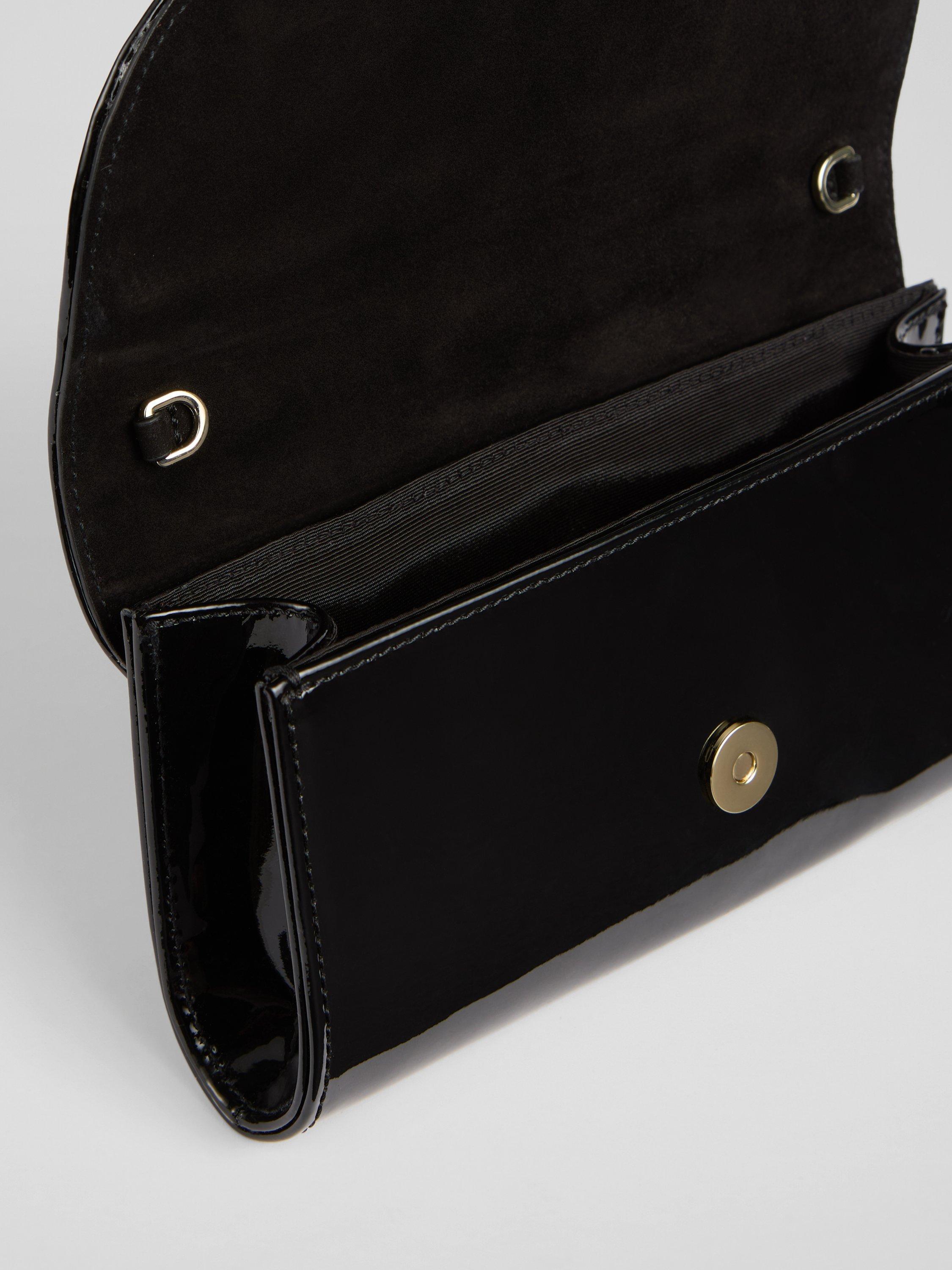 Product image 2 of 3, which shows L.K.Bennett Florence Leather Clutch Bag, Black