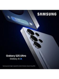 Samsung Galaxy S25 Ultra Smartphone with Bluetooth, S Pen, 12GB RAM, 6.9”, Galaxy AI, 5G, SIM Free - view 2, Black Titanium