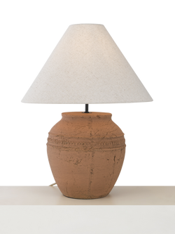 John Lewis Dunstan Table Lamp, Terracotta, Terracotta