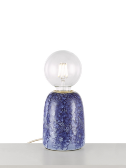 John Lewis Stockley Ceramic Table Lamp, Blue