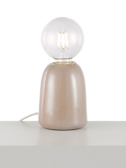 John Lewis Stockley Ceramic Table Lamp, Lilac