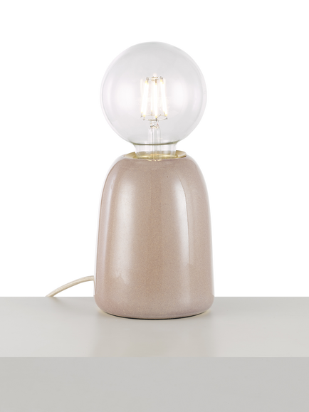 John Lewis Stockley Ceramic Table Lamp, Lilac