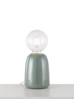 John Lewis Stockley Ceramic Table Lamp, Sage