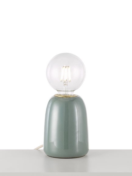 John Lewis Stockley Ceramic Table Lamp, Sage