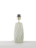 John Lewis Ripple Ceramic Table Lamp Base, Sage