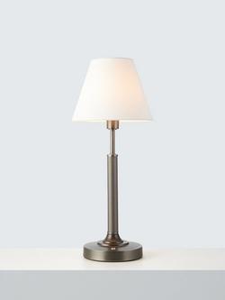 John Lewis Baily Large Rechargeable Table Lamp, Bronze, Bronze