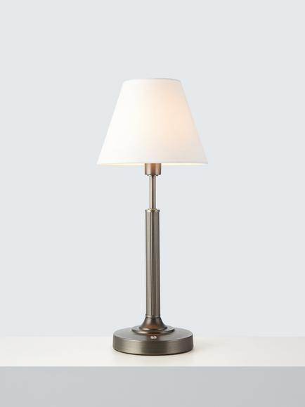 John Lewis Baily Large Rechargeable Table Lamp, Bronze, Bronze