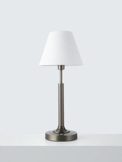 John Lewis Baily Large Rechargeable Table Lamp, Bronze - view 2, Bronze