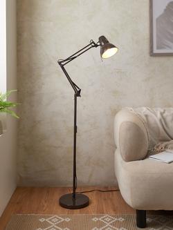 John Lewis Elliott Floor Lamp - view 2, Cocoa