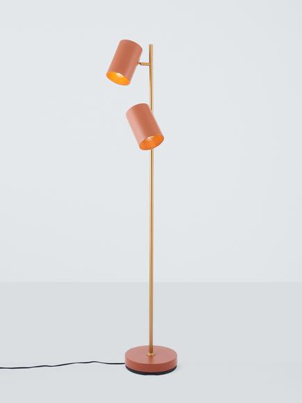 John Lewis ANYDAY Metal Double Arm Floor Lamp, Auburn