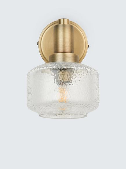 John Lewis Ruisseau Wall/Ceiling Light, Antique Brass - view 2, Antique Brass