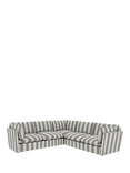 John Lewis x Sophie Conran Cocobella 5+ Seater Corner Sofa, Grey Stripe