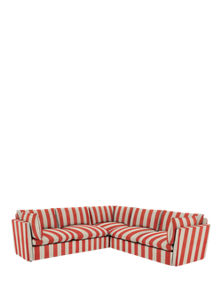 John Lewis x Sophie Conran Cocobella 5+ Seater Corner Sofa, Petunia Red Stripe