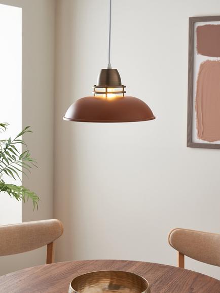 John Lewis Carmine Easy-to-Fit Ceiling Shade - view 2, Auburn
