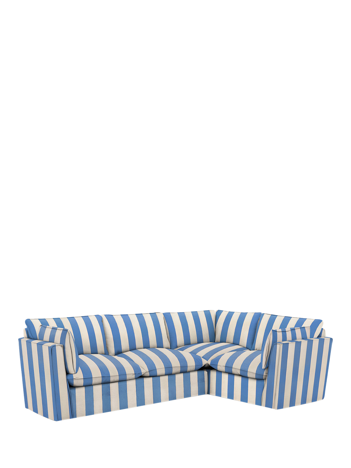 Cocobella Range, John Lewis x Sophie Conran Cocobella LHF Corner Sofa, Cornish Blue Stripe