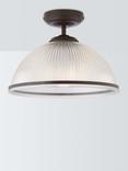 John Lewis Tristan Semi Flush Ceiling Light, Clear