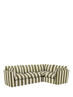 John Lewis x Sophie Conran Cocobella LHF Corner Sofa, Spring Green Stripe