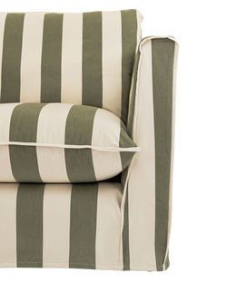 John Lewis x Sophie Conran Cocobella LHF Corner Sofa - view 2, Spring Green Stripe
