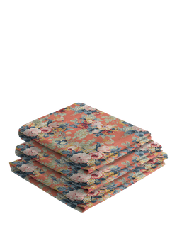 John Lewis x Sophie Conran Cocobella LHF Corner Sofa Replacement Loose Cover, Coral Orange With Lagoon Velvet Trim