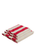 John Lewis x Sophie Conran Cocobella LHF Corner Sofa Replacement Loose Cover, Petunia Red Stripe