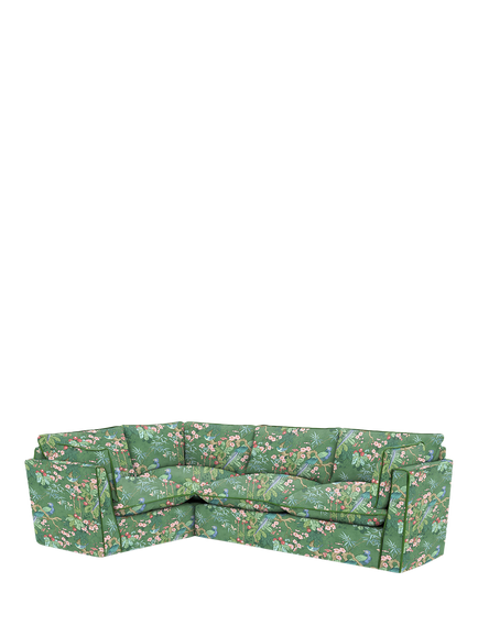 John Lewis x Sophie Conran Cocobella Medium RHF Corner Sofa, Juniper With Pine Velvet Trim