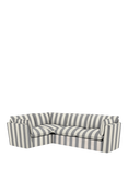 John Lewis x Sophie Conran Cocobella RHF Corner Sofa, Grey Stripe