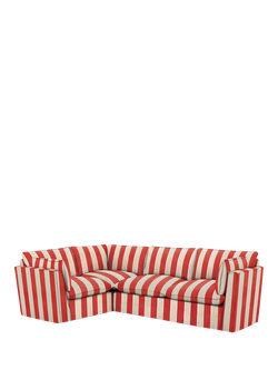 John Lewis x Sophie Conran Cocobella RHF Corner Sofa, Petunia Red Stripe