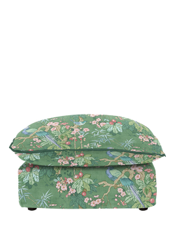 John Lewis x Sophie Conran Cocobella Footstool, Belleville Juniper With Pine Velvet Trim