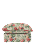 John Lewis x Sophie Conran Cocobella Footstool, Classic Rose, Rosewood Velvet Trim