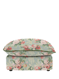 John Lewis x Sophie Conran Cocobella Footstool, Grey Skys With Rosewood Velvet Trim