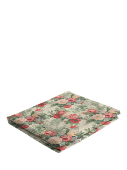 John Lewis x Sophie Conran Cocobella Footstool Replacement Loose Cover, Classic Rose With Rosewood Velvet Trim